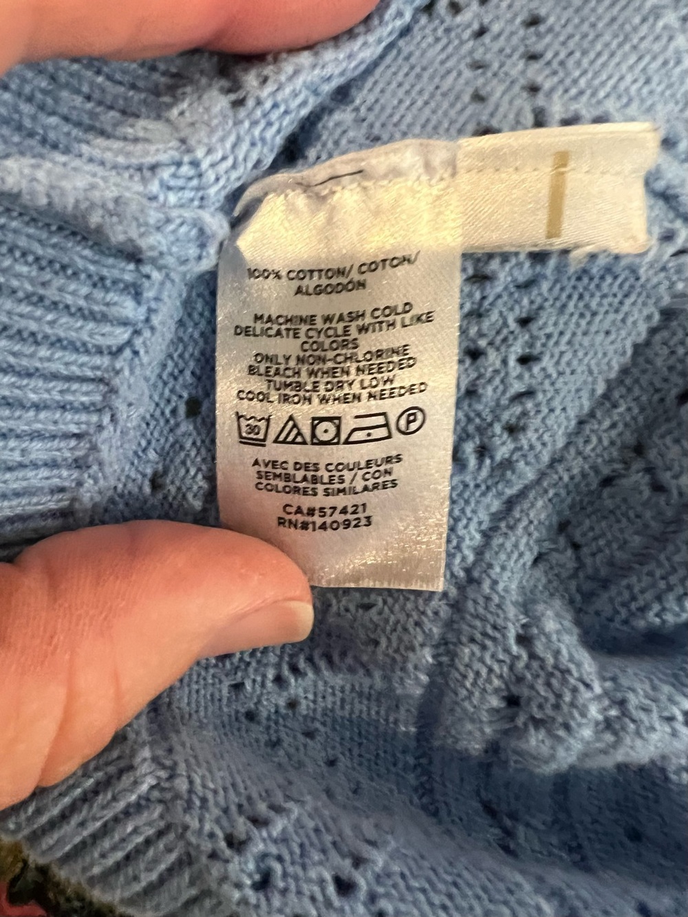 LOFT Sky Blue Knit Short Sleeve Top - Picture 12 of 12